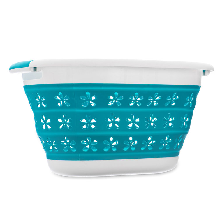 LIVIVO Collapsible Flower Laundry Basket Wayfair.co.uk
